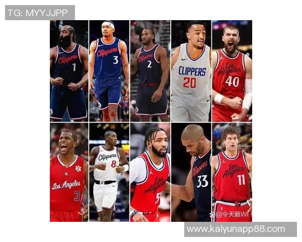 快船赢球海报曝光小卡笑容灿烂哈登背影引发球迷热议